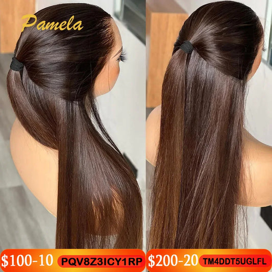 Colored Glueless Human Hair Wigs